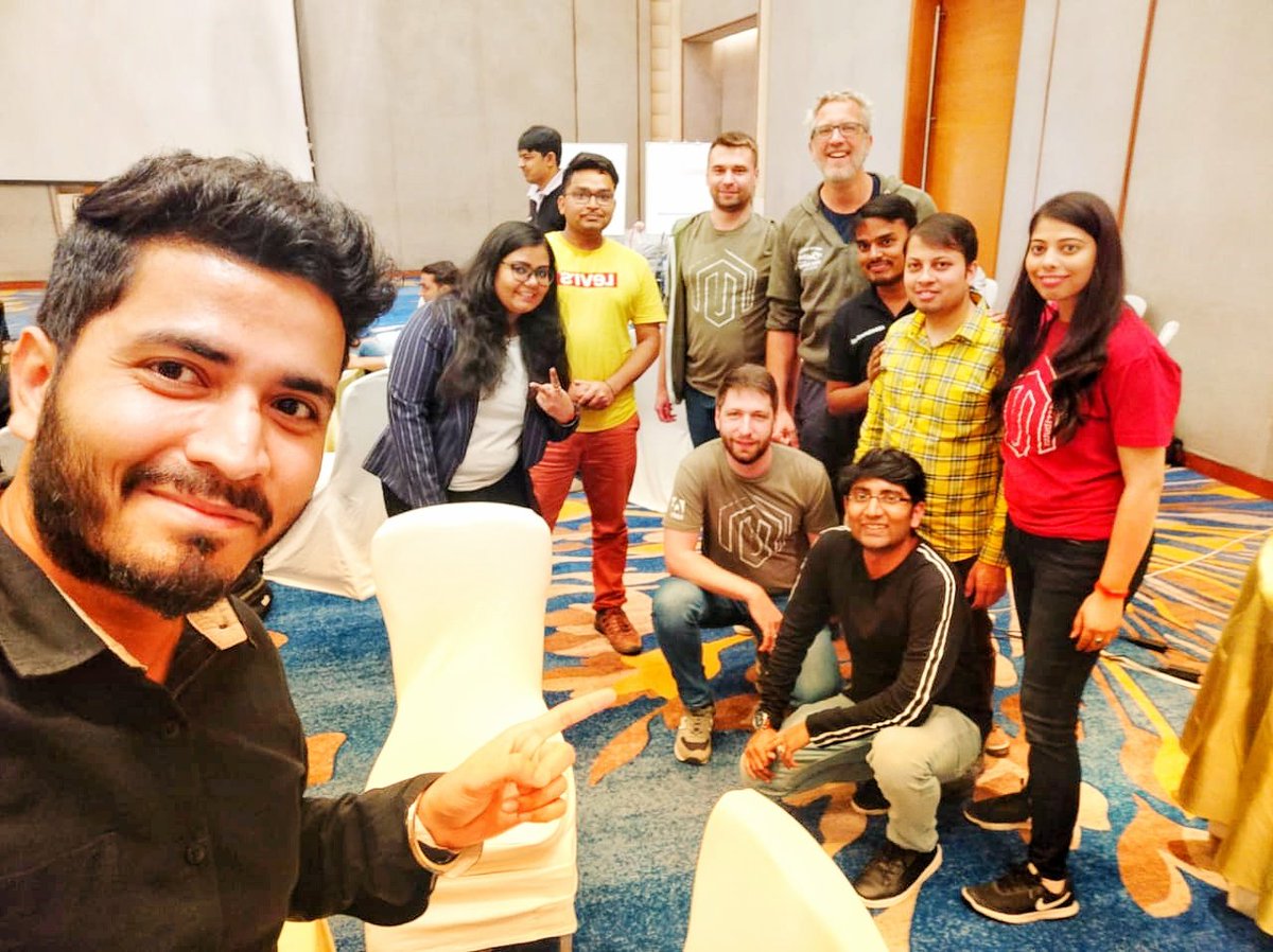 Having fun in between sessions 🍻 #MM21IN <a href="/MeetMagentoIN/">Meet Magento India</a>