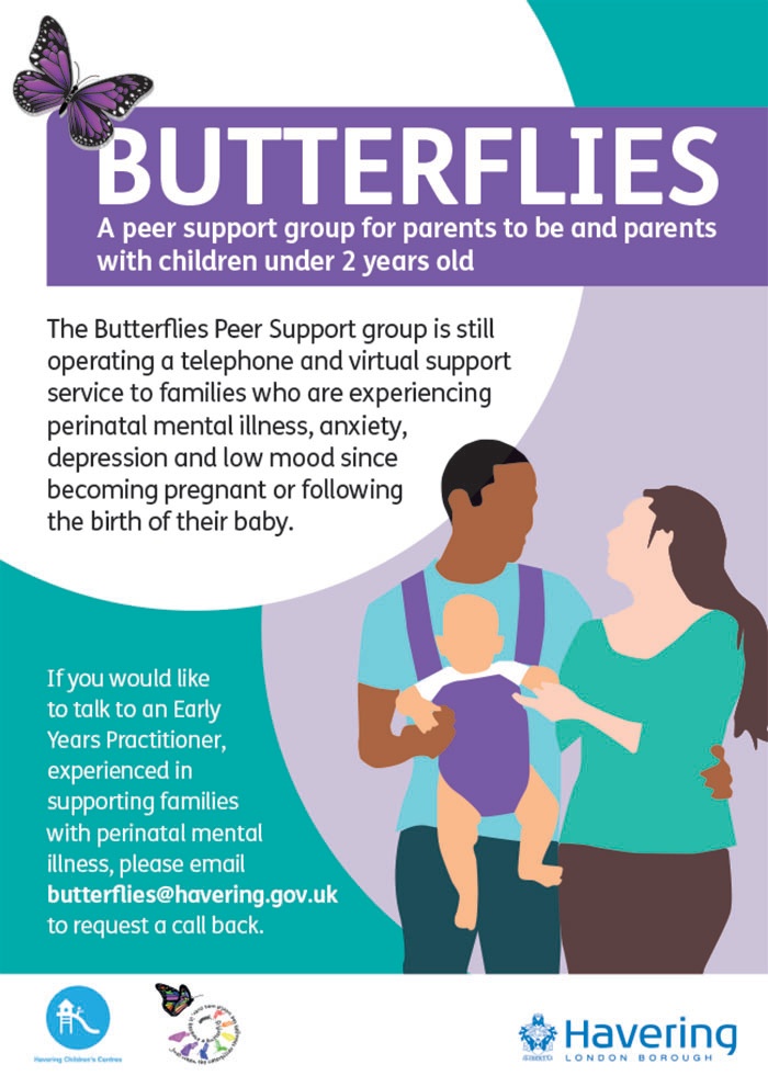 Havering Council (@lbofhavering) on Twitter photo If you've experienced perinatal mental illness, anxiety, depression or low mood since becoming pregnant or after the birth of your child our telephone and virtual service is available for families in #Havering. Please contact butterflies@havering.gov.uk to request a call back. If you've experienced perinatal mental illness, anxiety, depression or low mood since becoming pregnant or after the birth of your child our telephone and virtual service is available for families in #Havering. Please contact butterflies@havering.gov.uk to request a call back.