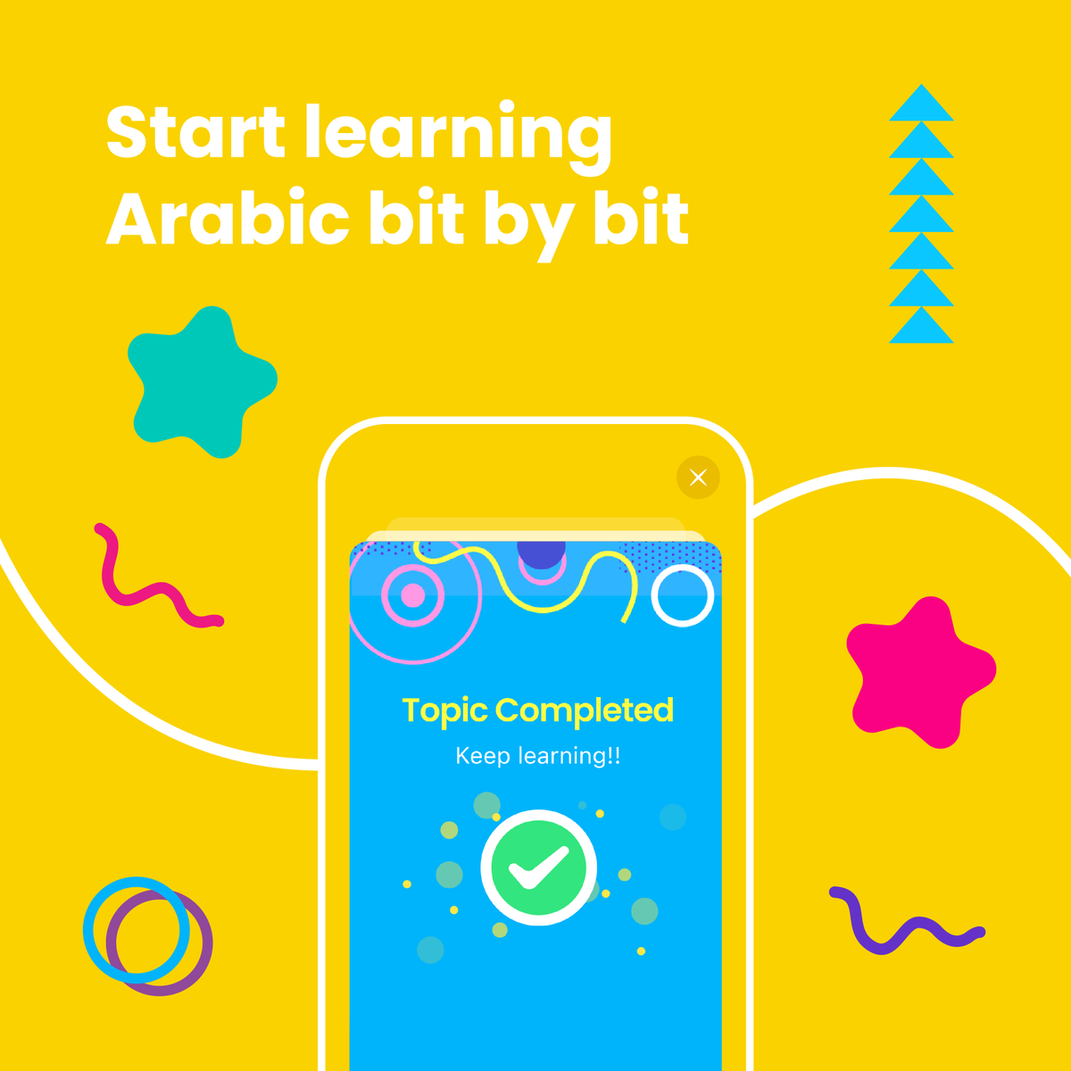 ArabitsApp's tweet photo. A new language can be tricky to grasp, but our team of experts have made sure to make it as fun as possible! 

Start learning Arabic bit by bit:

Apple App Store: https://t.co/TIFP2cvj2Q
Google Play: https://t.co/QjYZomQv82

#AlefEducation #EdTechTeachers #UAE #Dubai #Parenting https://t.co/vWGFxkPFy4