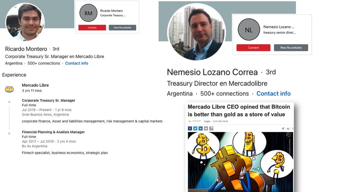 Mercado Libre.They are like the Amazon of South America. Their CEO has apparently Tweeted about Bitcoin recently. Several folks from their Treasury in attendance at the conference.  https://es.cointelegraph.com/news/mercado-libres-ceo-believes-that-bitcoin-is-better-than-gold-as-a-store-of-value