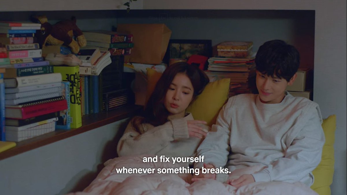 She wanted him to arrive to his own conclusion. His own way of self-love. That's how real INFJs function: the natural-born counselors.