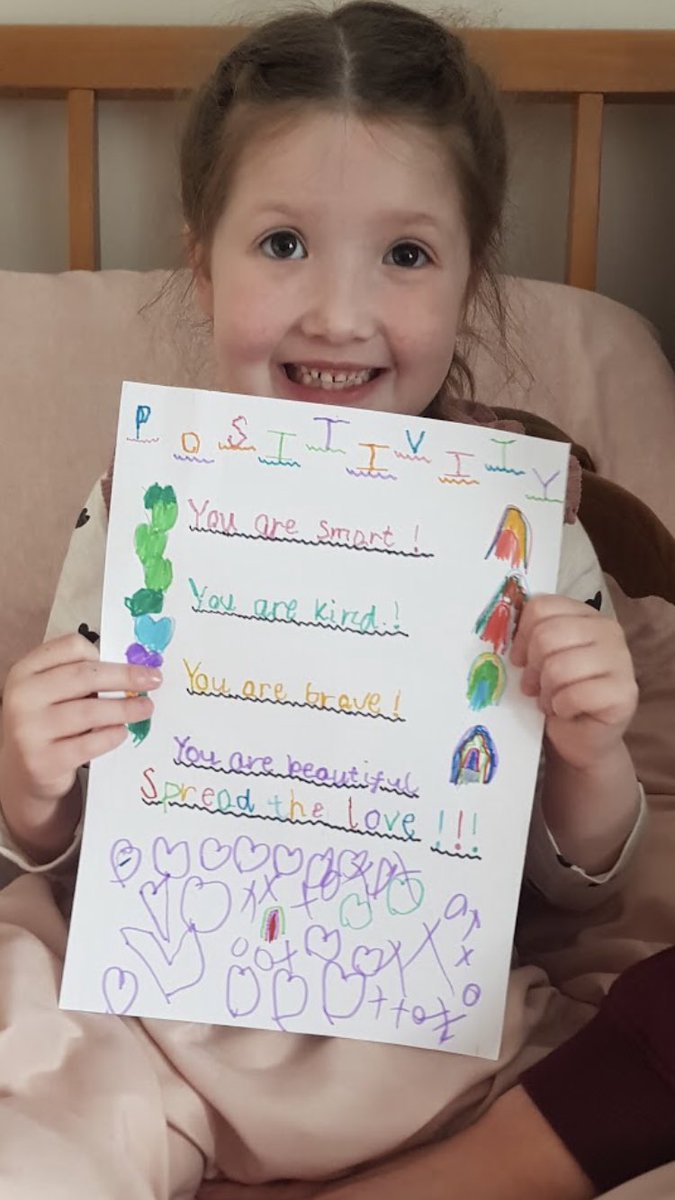 Caol_Primary's tweet photo. This week we’re thinking about emotions and positivity for #childrensmentalhealthweek2021 Every day we post songs, videos, materials and activities for our classes. Here are just a few of the positivity messages from our Caol Kids so far.... https://t.co/7ynvsGJ4Js