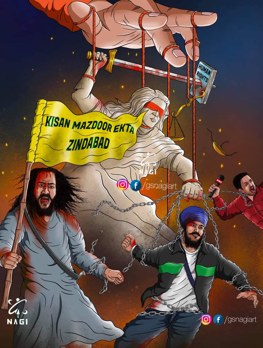 gsnagiart's tweet photo. Can't you accept this but this is today's truth #KisanEktaZindaabaad #isupportfarmersprotest #modivsfarmers #KisaanMajdoorEktaZindabaad #FarmersProstest #Farmers_Lives_Matter #Punjab #haryana #HumanRights #RepealFarmLaws https://t.co/VDC1YDAQUo