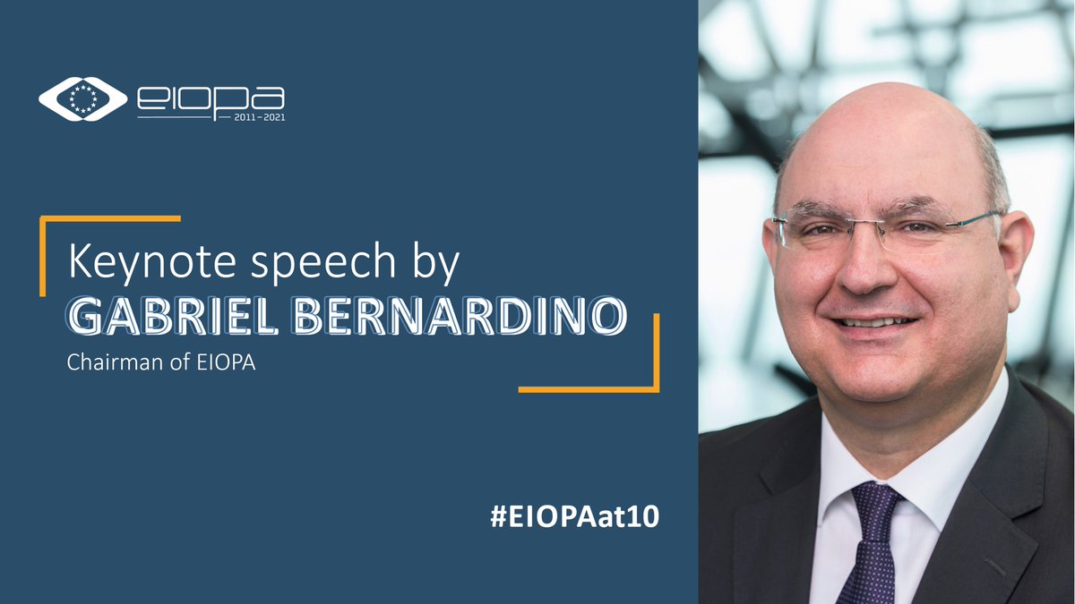 EIOPA 🇪🇺 on Twitter "Don’t miss the speech of our Chairman Gabriel