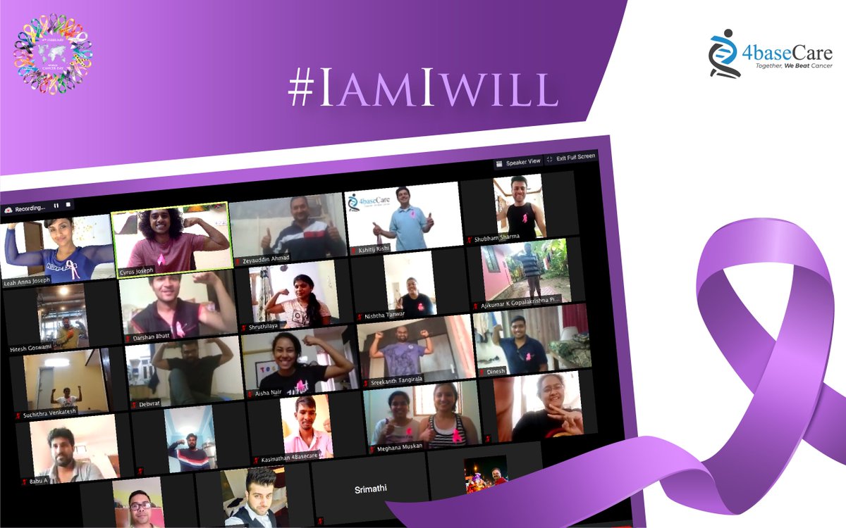 4baseCare's tweet photo. On #WorldCancerDay, Team #4baseCare kickstarted the day building up their stamina &amp; strength with Celebrity Trainer Leah Anna Joseph. Fitter and stronger than before, we are ready to beat cancer together now.

Thanks to @WeWork,  Bellandur for their support.

#IAmIWill #HR https://t.co/YwZ2xQLKR2