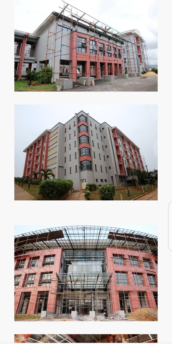 EDUCATION 3- New Science Complex (Gombe State University, Funded by CBN)- Nigeria Institute of Transport Technology, Kano (Completed)- World Class Library, ABU Zaria- Ahmadu Bello University Business Scool, Zaria- Airforce University, Tafawa Balewa,  Bauchi State