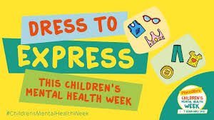 Remember it’s dress to express yourself tomorrow. What will you be wearing? #ChildrensMentalHealthWeek