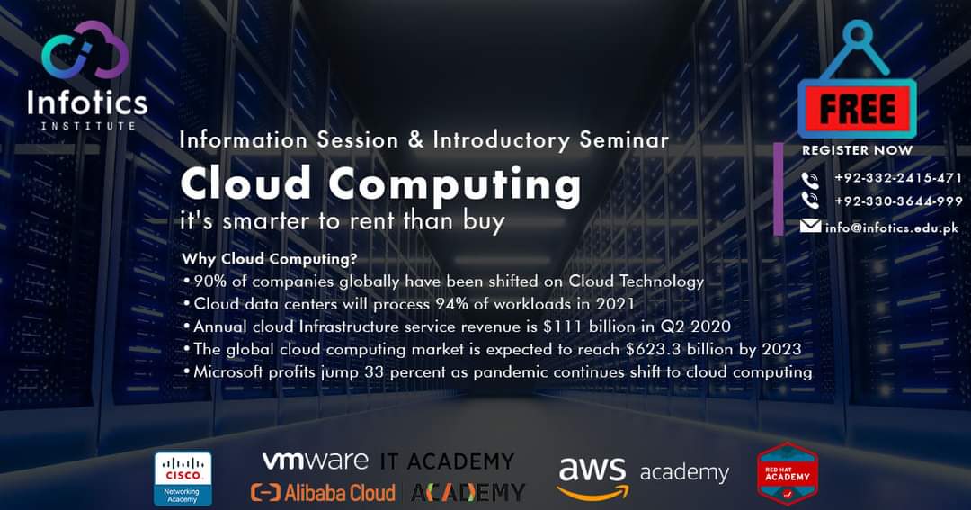 seosyedrizwan's tweet image. ⏰ Date: 13 Feb,2021 at 05:00 PM  
🌐 Location: Korangi# 5, Karachi.
☎️ 0332-2415-471, 0330-3644999
👉 Click for registration forms.gle/TCZxMFTxgxUZDe…
Hurry UP! Avail this golden Opportunity......
#freetraning #AWS  #MCSA #Karachi
