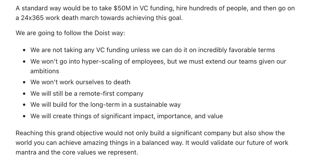 Name:  @amix3kWhy: Grows Doist (u might know Todoist) to a $1bn+ company publicly1 Knowledge Bomb: