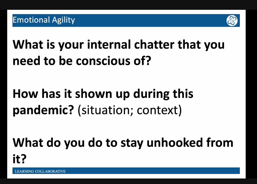 A much needed conversation with @AAIEGlobal and @drfranny1 guiding us to understand 'emotional agility' as a school leader. @jlaneyjr - great connecting & seeing you again!