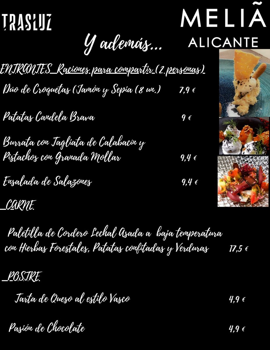 Queremos agradeceros la excelente acogida que ha tenido nuestra iniciativa "Arroces para llevar Meliá Alicante". Por este motivo, os comunicamos que podréis añadir a vuestro pedido nuestros entrantes, carne y dos deliciosos postres. Buen provecho! 😉#MeliaAlicante #MeliaSpain