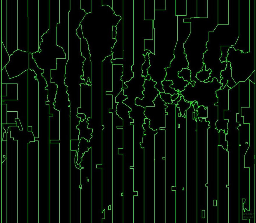 Une carte du monde sauf qu'il y a uniquement les fuseaux horaires #cartoTwist

via <a href="/MapPornTweet/">MapPorn</a>