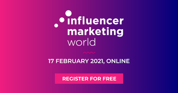 Register today for the premier #influencermarketing event. Sign up for the free virtual Influencer Marketing World 2021 