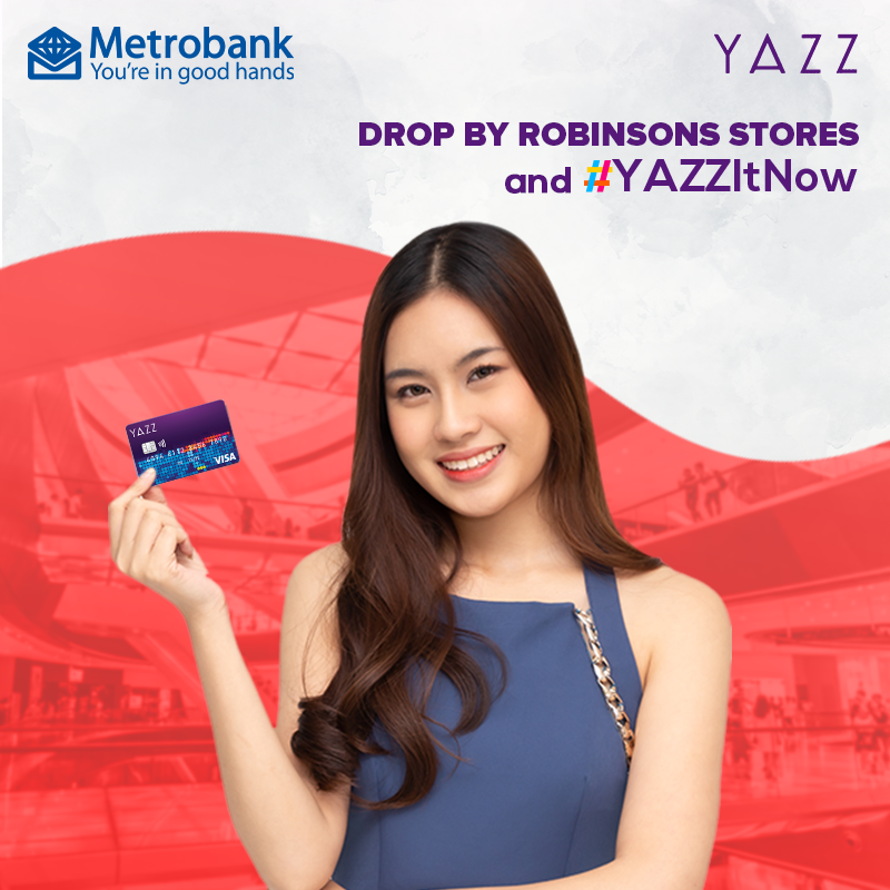 yazzcardPH's tweet photo. #YAZZItNow at Robinsons Department Stores! Whatever you need, from buying a card to shopping with your card, you can do it at a Robinsons Store near you! https://t.co/ciwcYpQm3C