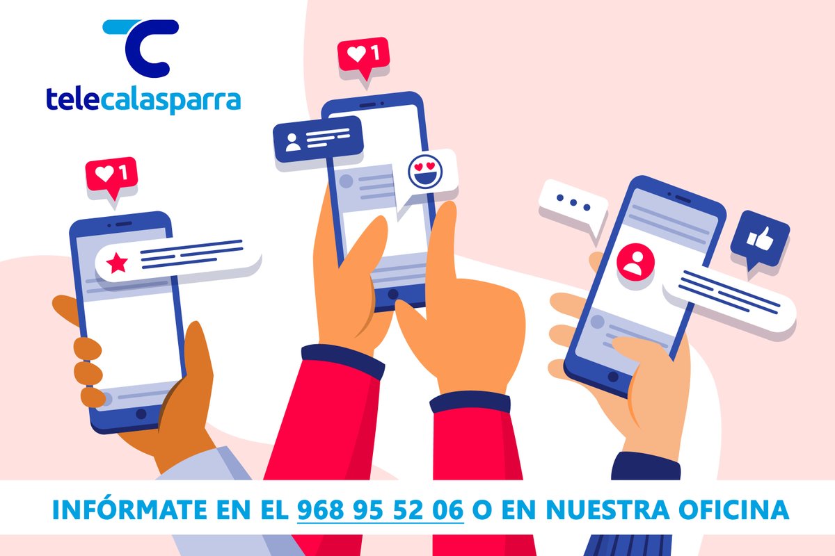 Tele_Calasparra's tweet photo. Tarifas de Telefonía Móvil 📲

Mantente conectado al mundo con nuestras tarifas de telefonía móvil. 🤳

Ahorrarás todos los meses en tu factura. 🧾

Navega y habla a precios únicos. 😉

Infórmate en AVD. Juan Ramón Jiménez, 64 o en el 968 95 52 06 📞

#Telefonía #Calasparra https://t.co/5UMlsbbHrr
