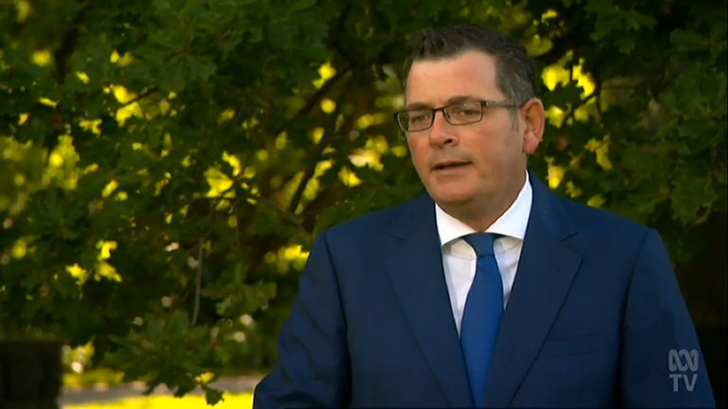 The suit/shirt/tie combo isn't quite as good as yesterday, but the hair is much better. A net gain in style points for  @DanielAndrewsMP.  #GenderBalancingClothingCommentary  #ABCcanberra