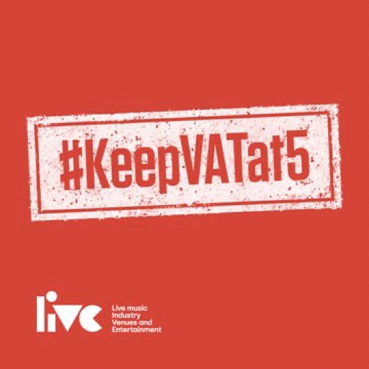 Last year the UK Chancellor cut VAT on gig tickets to 5%,  if it is reversed, the rate (which is due to end in March) will take millions from the live music industry when it needs it the most. Please support
#KeepVATat5 🙌