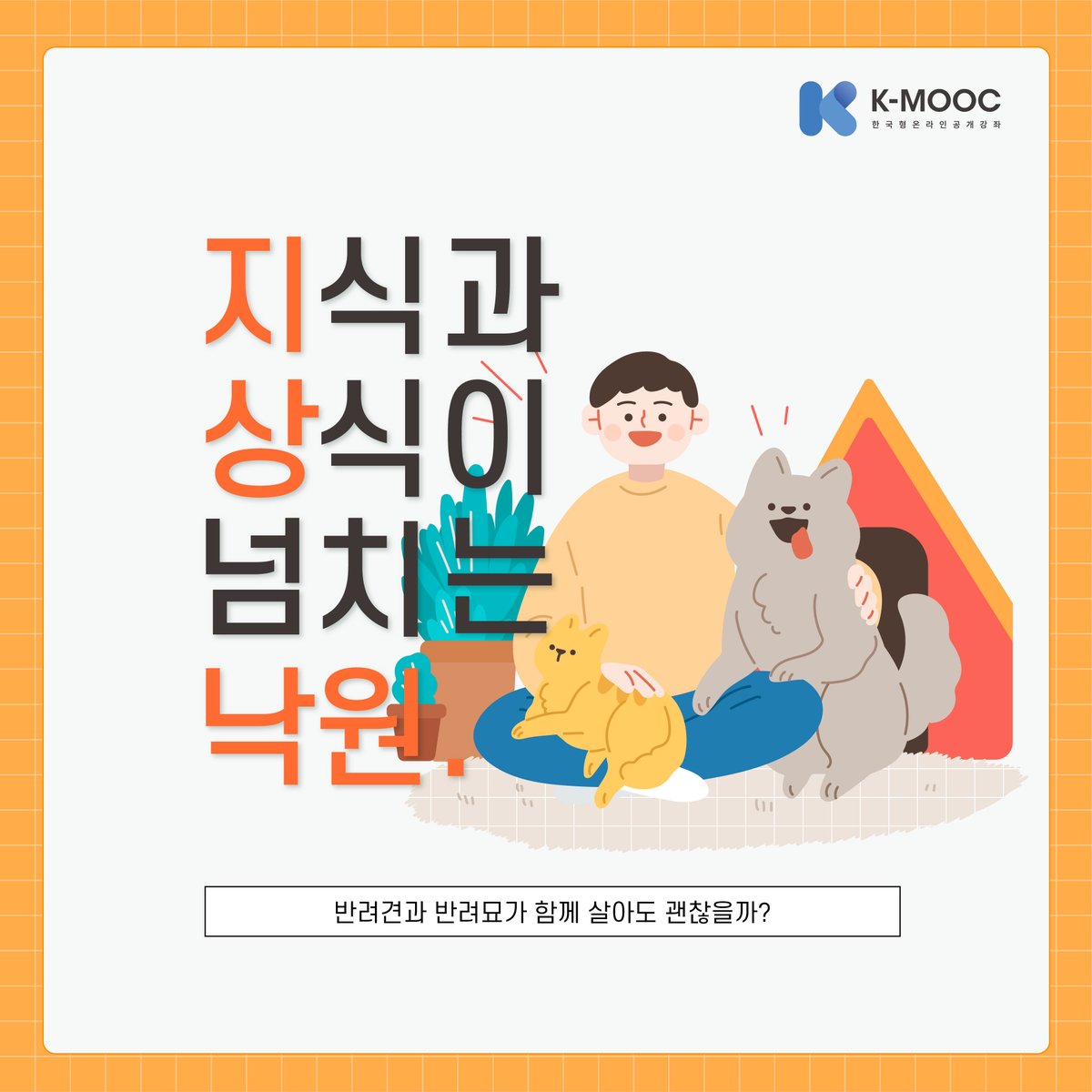 tooshias's tweet photo. 교육부 온라인 강의 K-MOOC, "반려견, 반려묘와 함께 살아도 괜찮은건가?" https://t.co/6XlLHyMupJ