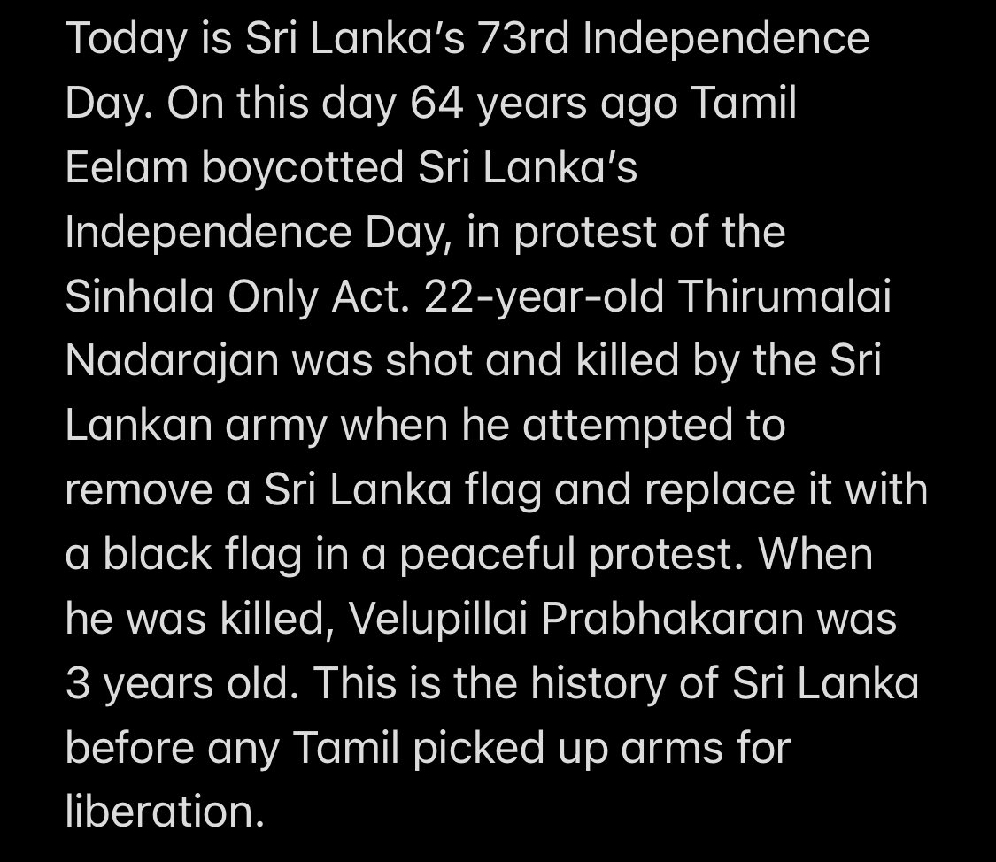 Remembering Thirumalai Nadarajan. #srilankaindependenceday