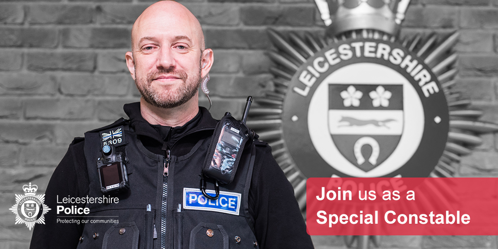 Special constables are people like you - people who use some of their free time to volunteer as a police officer, helping to #MakeADifference in Leicester, Leicestershire &amp; Rutland. Like to do something with your free time? Visit bit.ly/38KnNOX for info. @LeicsSpecials