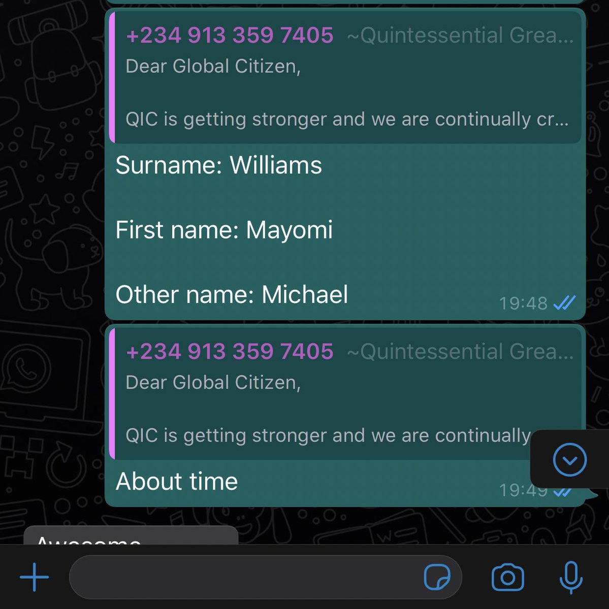 The next day I got a chat from an account officer.After requesting for crap processes that I have done earlier for my withdrawal, I was told that I will only get the interest on my investment and not my entire money.... Yes you read it correctly. #quintinvestmentpayyourinvestors
