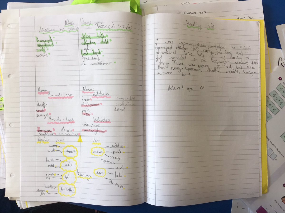 StJosephsRCShaw's tweet photo. Some fantastic sentences from Phoebe, Julia, Helena and Anderson in Year 5. @janeconsidine #MrsC #EnglishWithMrsC #sentencestacking #supersentencestacking #livelesson https://t.co/1jePkWeqi8