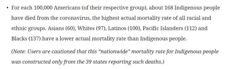 This from APM's Color of Coronavirus Project... [ https://www.apmresearchlab.org/covid/deaths-by-race#counts-over-time]