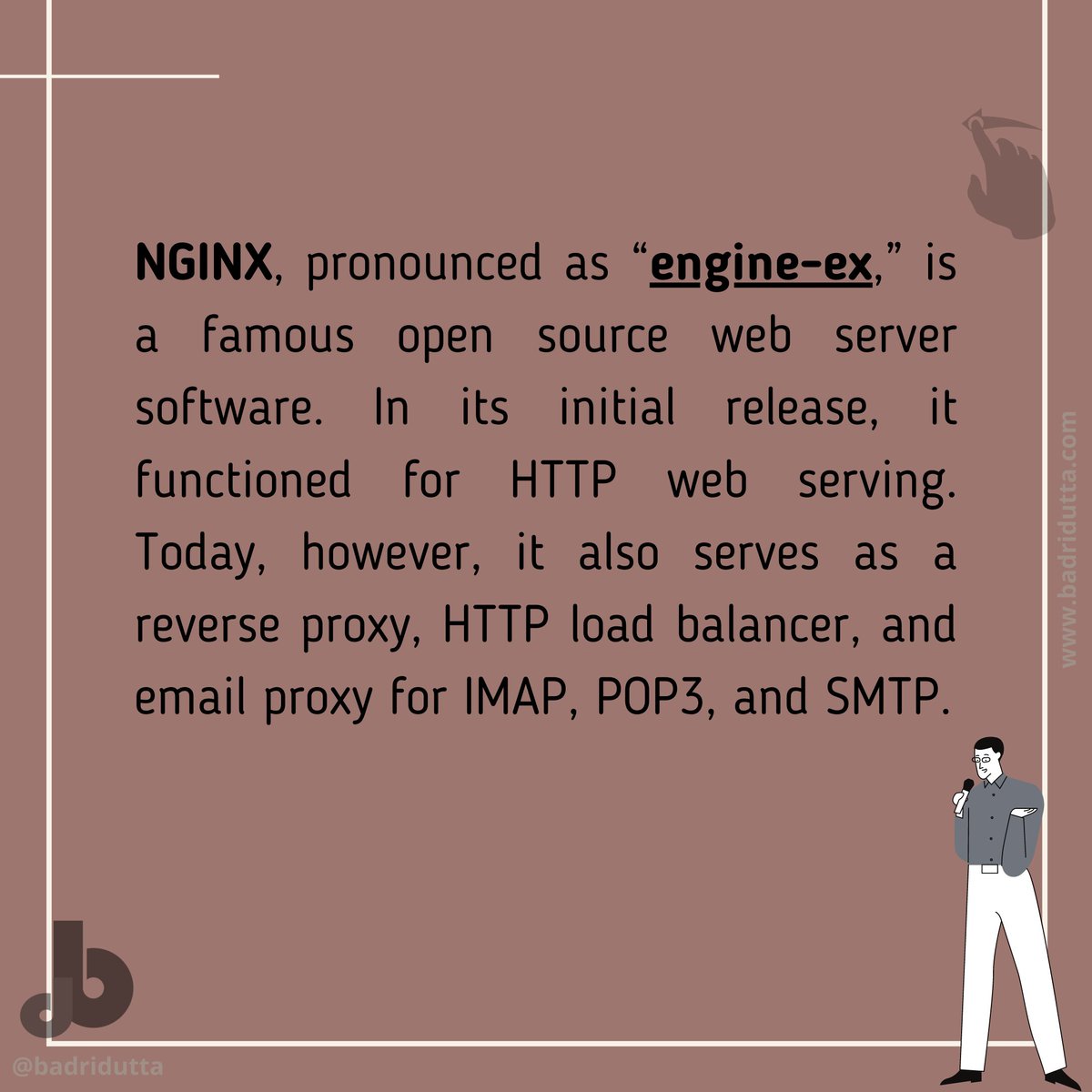 badridutta's tweet image. #nginx #nginxserver #instadaily #instagood #instamood #instalike #server #webserver #webdevelopment #python #java #php #kubernetes #api #badridutta #frontenddeveloper #backenddeveloper #javascript #html #css #react #reactnative #mobiledeveloper #digitalpotli #adobespark