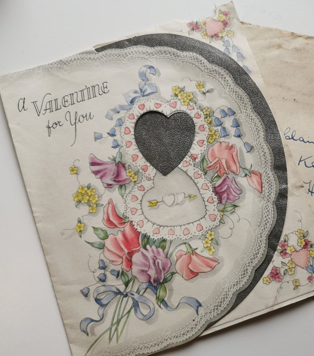Hidden in amongst the bills and junk mail was this Valentines card, postmarked 13 February 1949.
