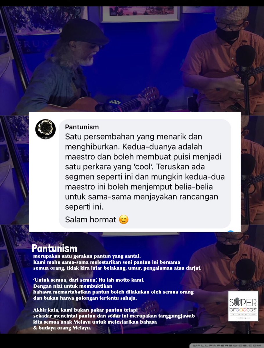 Superbroadcastofficial On Twitter Akhir Kata Kami Bukan Pakar Pantun Tetapi Sekadar Mencintai Pantun Dan Sedar Ini Merupakan Tanggungjawab Kita Semua Anak Melayu Untuk Melestarikan Bahasa Budaya Orang Melayu Pantunism