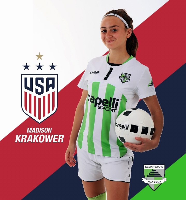 Join us in congratulating our very own Madison Krakower for being called up to the USWNT U17 Virtual Camp! Congrats Maddie!