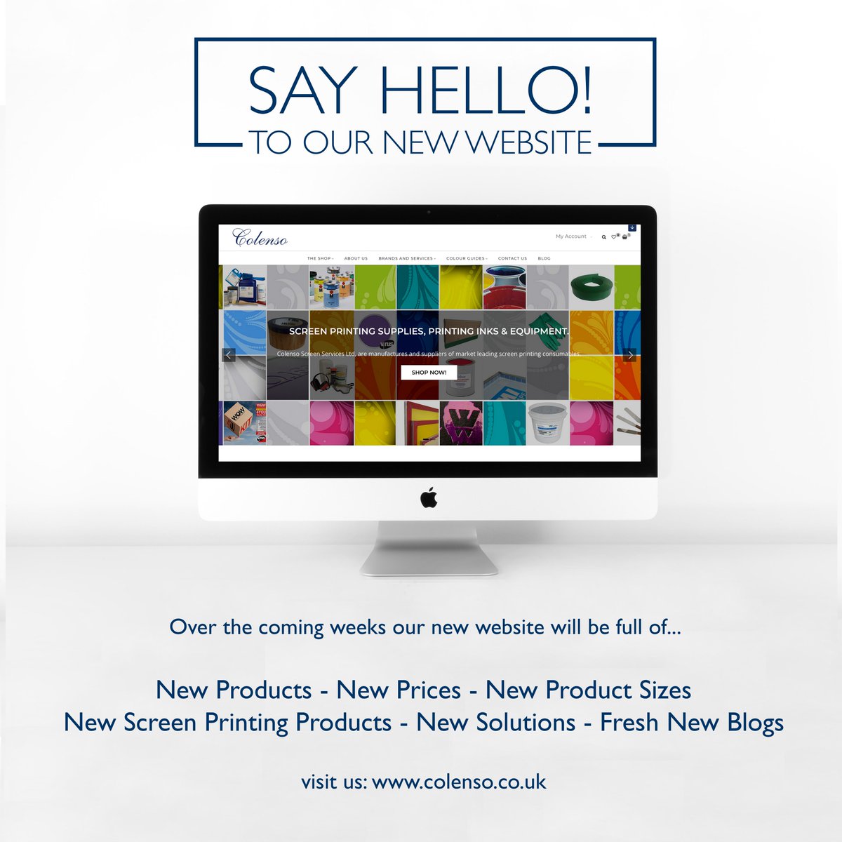 ColensoScreen's tweet image. NEW WEBSITE, NEW PRODUCTS AND NEW PRICES.
Visit us at colenso.co.uk
Stay tuned for new product lines, helping to keep you #screenprinting #apparel #textiles #sportsapparel #fashion #screenprint #tshirts #screenprinter #screenprintingsupplies #print #printmaking