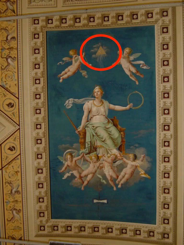 7Vatican painting lifting up Lucifer.