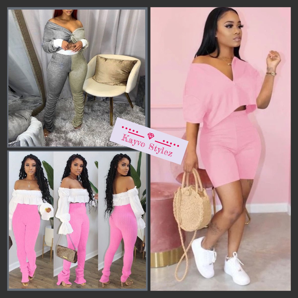 yonnixrated's tweet photo. @KayvoStylez has everything 20% off right now.! Shop now for your discount and FREE shipping 🥰 https://t.co/tuRcnK9UXL https://t.co/6LluGVUmaQ