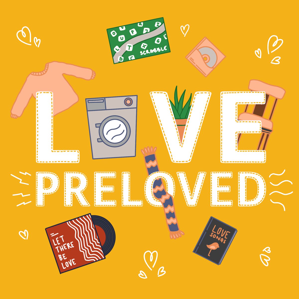 revolvereuse's tweet photo. Valentine's day is almost here and we'd love to know what you love about #preloved. 💖 Whether it's a second hand style favourite or an upcycled project that's been made with love - let us know in the replies or tag us @revolvereuse 

#LovePreloved #RevolveReuse #shoplocal https://t.co/vicTPl7VjU