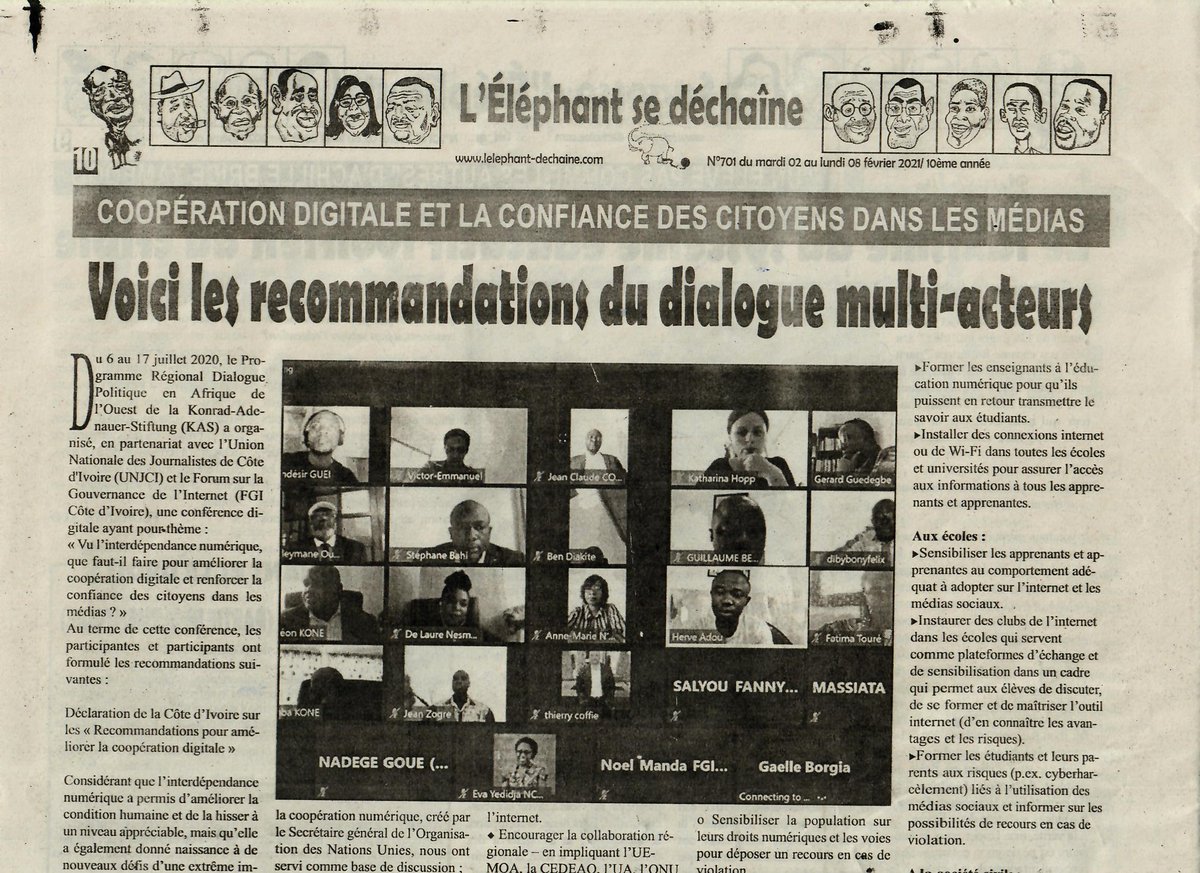 KAS Dialogue Politique en Afrique de l'Ouest tweet media