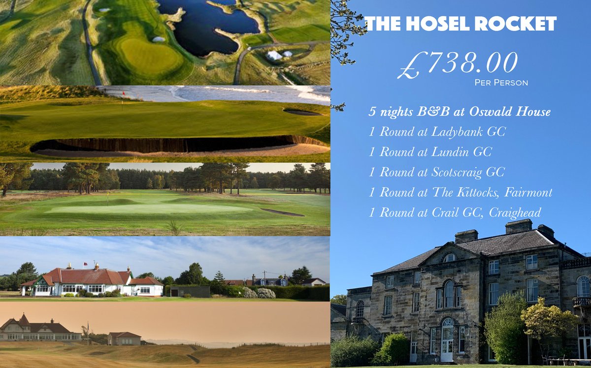 We've put together some great #golfpackages to play some of #Fife's greatest #golfcourses and experience authentic #Scottish #hospitality at #OswaldHouse … if your interested please contact douglas@oswald.house #Staycation #ScottishGolf <a href="/VisitScotland/">VisitScotland</a> <a href="/VisitFifeGolf/">Visit Fife Golf</a>