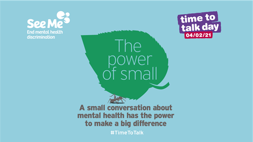 It's Time To Talk day - if you're feeling isolated, stressed or down please reach out and talk to someone about it. Be brave and ask someone how they're doing, and listen when they tell you. To find out more visit: ow.ly/rQhE50Dr1IN