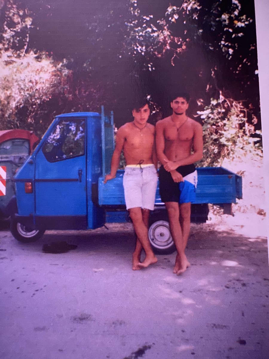 Vincenz42018425's tweet photo. Sicily 1994 me and one of my friends Giovanni I canโt think of his last name right now. #Italia #Sicilia #sicily #spaghettigang https://t.co/HONwcA1PAl