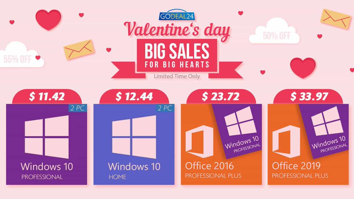 Pingvinpro's tweet photo. Знижки до Дня святого Валентина: Windows 10 Pro та Office 2016/2019
https://t.co/t80VTBBkEw

#MicrosoftOffice2016 #MicrosoftOffice2019 #MicrosoftOffice365 #MicrosoftProject #MicrosoftVisio #WIndows10Enterprise #Windows10Home #Windows10Pro #WindowsServer2019 https://t.co/HDHgXrNupg