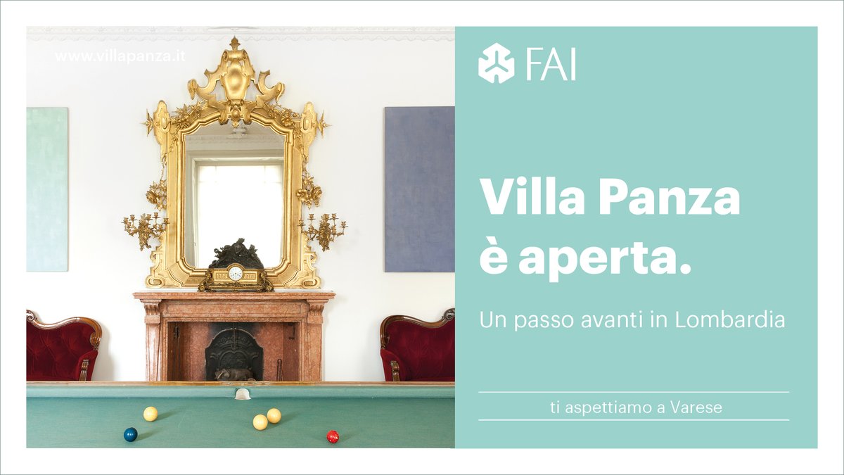 #VillaPanza oggi riapre con due novità: una stanza con la proiezione del documentario sul collezionista Giuseppe Panza e l'esposizione dei monumentali “Stable Paintings” di Phil Sims. 
Il giovedì e venerdì la Villa di #Varese ti aspetta. Prenotazione su villaecollezionepanza.it