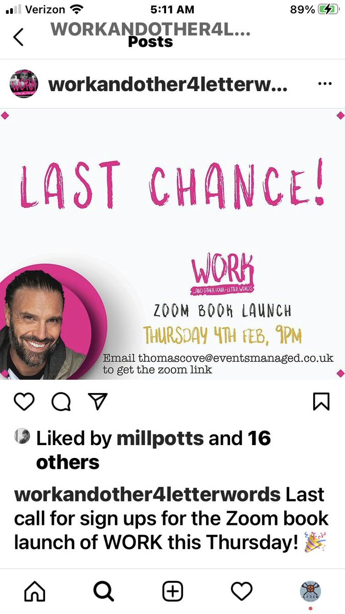 PinkieSwearProd's tweet photo. Who else is ready for a snuggle and a great read today? Check out @WorkAndOther4 by our own @josephmillson and if there’s still room, Don’t Miss the zoom book launch 🚀 today! It’s gunna be great!👏❤️👏Congratulations!!! https://t.co/uuMQXSggz2