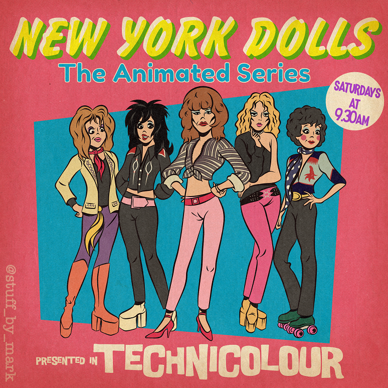 The_Ren1981's tweet photo. Bands re-imagined as vintage kids cartoon shows. Another self indulgent series of drawings by me. https://t.co/coymTPNDOU