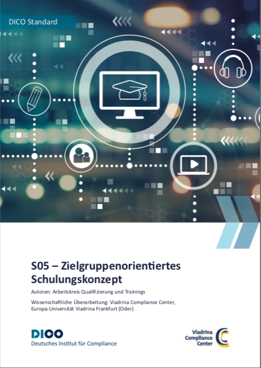 Veröffentlichung des DICO Standards "Zielgruppenorientiertes Schulungskonzept" 
dico-ev.de/2021/02/03/ver…
#Compliance