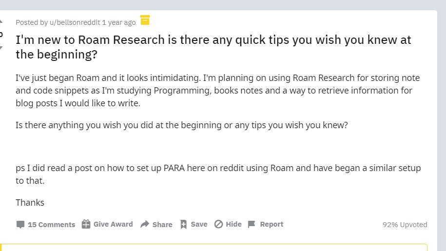  #RoamGames A few different problems that people have when learning to use  @RoamResearch: 1. BEGINNER / The intimidating blank page: "Where to start?"