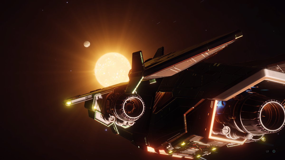 Cmdr_Soantii's tweet photo. A gas giant that really should know better. #LangWayToBeagle #EliteDangerous #FatherhoodWing #StellarScreenshots https://t.co/e3SfMU1cCF
