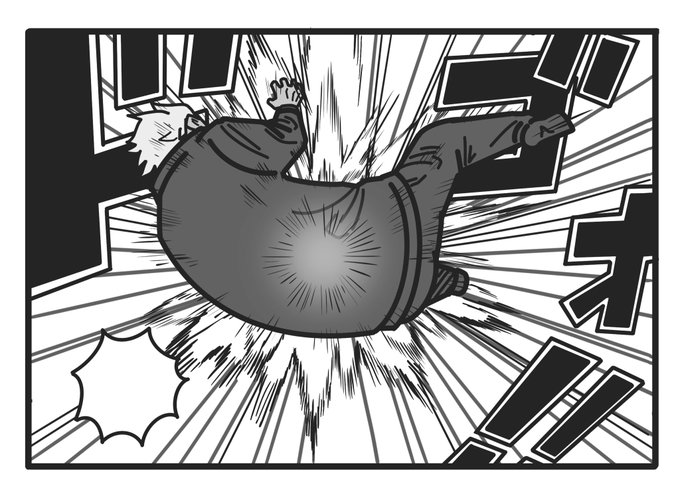 えっちな漫画を描いてたのに気づいたら人が吹っ飛んでる、、

#絵描きさんと繋がりたい 
#漫画 #進捗 