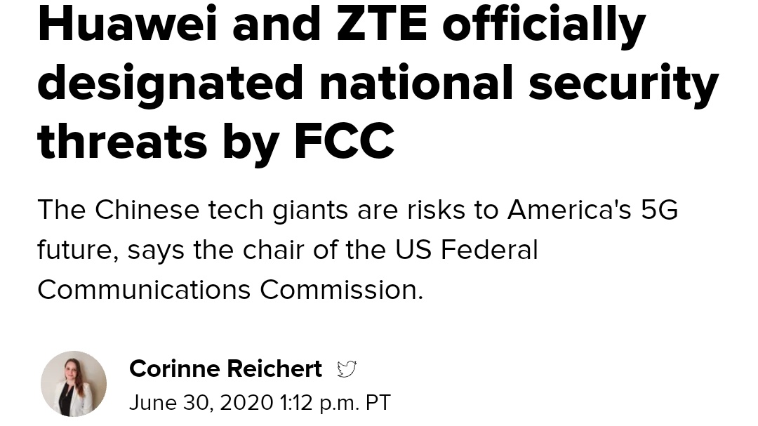30 Jun 2020Parallely, hitting were it hurts the most, Donald Trump announced a ban on Huawei and ZTE from the US 5G developments citing that they are both a Chinese Military company. Trump pressurized other countries to take similar actions of banning these companies.