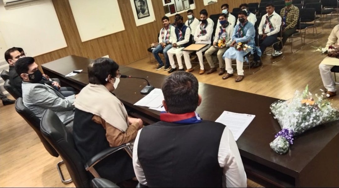 LJP4India's tweet photo. आज दिल्ली 12 जनपथ स्थित लोक जनशक्ति पार्टी कार्यालय में लोजपा राष्ट्रीय अध्यक्ष आदरणीय श्री @iChiragPaswan जी की अध्यक्षता में दादरा नगर हवेली संगठन की बैठक आयोजित की गई। https://t.co/LLF06aIafV