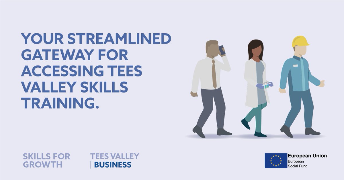2/ What is The Skills for Growth Programme?A new funded programme to help  #TeesValley SMEs fill any skills gaps in their team – now, or in the future – to boost productivity & grow.It will act as a streamlined gateway for accessing the training & support available locally.